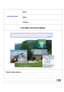 Dimensionnement d'un syst&egrave;me photovolta&iuml;que