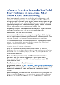 Best Treatment For Scars On Face Kuchai Lama