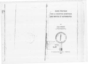 Practical Guide for Geometric Design of Roads and Highways