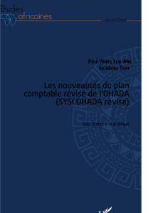 Les nouveautés du plan comptable révisé de l&rsquo;OHADA N TARI 