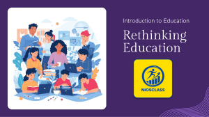 Rethinking Education Why Alternative Schooling Matters Today