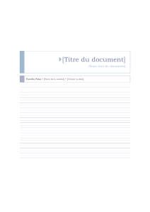 Titre du document