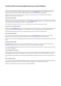 Transform PDFs into Stunning Digital Experiences with FlashManiac