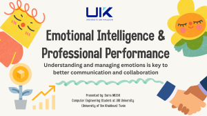 Emotional Intelligence Presentation