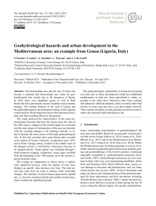 Geohydrological Hazards and Urban Development in Genoa, Italy