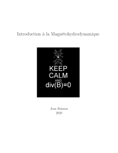 Introduction &agrave; la Magn&eacute;tohydrodynamique