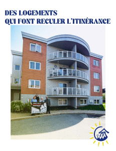 Logements contre l'itin&eacute;rance au Qu&eacute;bec