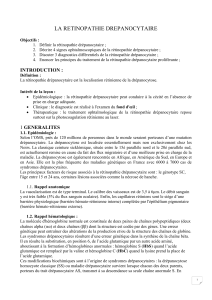 La R&eacute;tinopathie Dr&eacute;panocytaire : D&eacute;finition, Signes, Diagnostic, Traitement