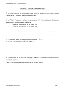 Exercices : Lecture de sch&eacute;mas &eacute;lectriques - &Eacute;lectrotechnique