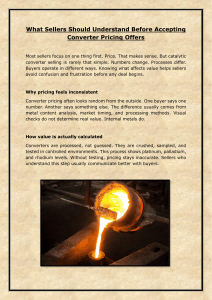 Catalytic Converter Pricing: What Sellers Must Know