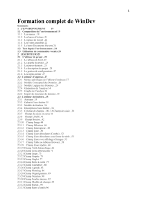 Formation compl&egrave;te WinDev : Manuel d'apprentissage