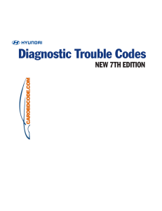 Hyundai Diagnostic Trouble Codes 7th Edition OBD-II Guide