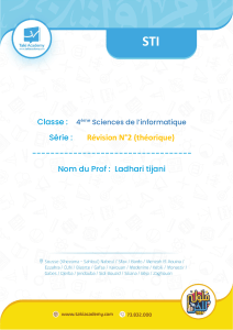 Feuille de r&eacute;vision STI : Bases de donn&eacute;es, D&eacute;veloppement web, PHP, CSS, JS