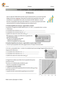 Suites g&eacute;om&eacute;triques : TP et exercices de math&eacute;matiques