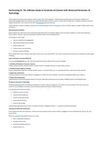 Humanize AI Content: The Ultimate Guide