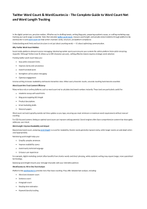 Twitter Word Count & WordCounter.io Guide