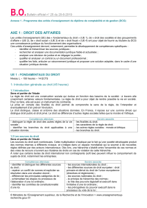 Programme DCG Fondamentaux du Droit (2019)