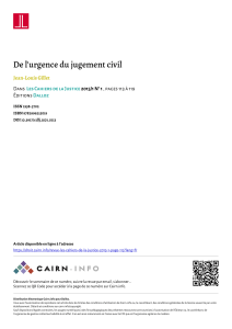 Urgence du jugement civil : analyse juridique