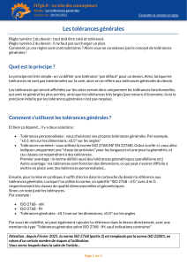 Les tol&eacute;rances g&eacute;n&eacute;rales : R&egrave;gles et normes ISO