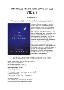Po&egrave;me 'Dans Quelle Mesure Votre Coupe Est-Elle Vide?' par Adyashanti