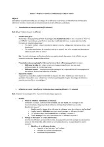 Atelier : R&eacute;f&eacute;rence ferm&eacute;e vs. ouverte en cr&egrave;che