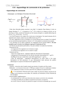 C12 - Appareillage de commande et de protection