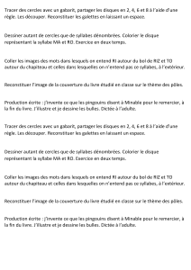 Feuille de travail &eacute;ducative : Dessin, Syllabes, &Eacute;criture cr&eacute;ative