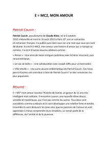 E = MC2, MON AMOUR : Analyse du livre de Patrick Cauvin