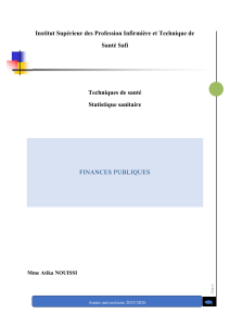 Plan de cours Finances Publiques - Institut Safi 2025/2026