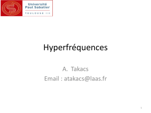 Cours d'Hyperfr&eacute;quences - Universit&eacute; Paul Sabatier