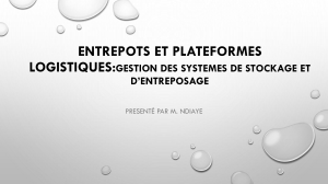 Gestion des stocks et entreposage logistique