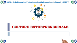 Culture Entrepreneuriale - OFPPT