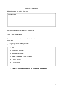 Cours sur l'&Eacute;tat f&eacute;d&eacute;ral belge