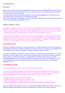 Physiologie animale : Exp&eacute;rience sur le c&oelig;ur de grenouille