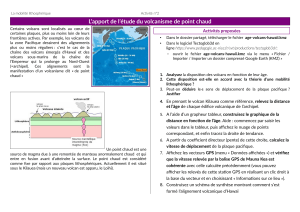 Activit&eacute; sur le volcanisme de point chaud : Hawaii et la mobilit&eacute; lithosph&eacute;rique