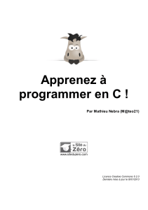 Apprenez &agrave; programmer en C ! Tutoriel pour d&eacute;butants