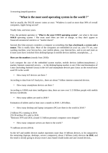 Most Used OS: Linux Dominates with IoT and Android