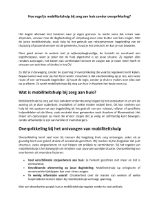 Hoe regel je mobiliteitshulp bij zorg aan huis zonder overprikkeling?