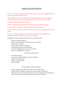 L&eacute;gislation des contrats : d&eacute;finitions et principes juridiques