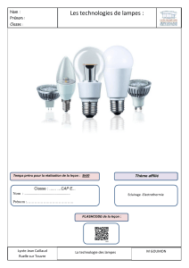 cours sur les technologie des lampes prof