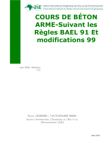 Cours de b&eacute;ton arm&eacute; selon les r&egrave;gles BAEL 91