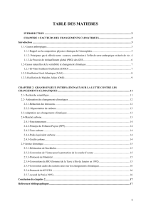 Facteurs et Enjeux du Changement Climatique &ndash; Licence 2