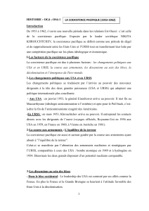 La Coexistence Pacifique (1953-1962) - Histoire