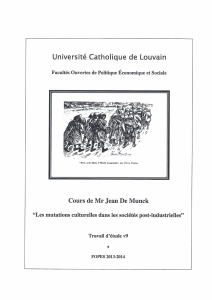 Cultural Mutations in Post-Industrial Societies