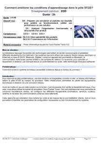 Plan de s&eacute;ance : Routage r&eacute;seau avec Cisco Packet Tracer
