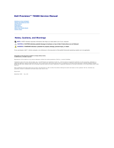 Dell Precision T5500 Service Manual