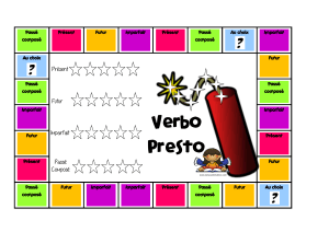 Jeu &eacute;ducatif Verbo Presto : Exercices de verbes fran&ccedil;ais