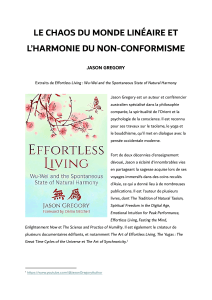 Le Chaos du Monde Lin&eacute;aire et l'Harmonie du Non-Conformisme