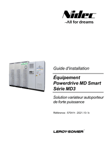 Guide d'installation Powerdrive MD Smart S&eacute;rie MD3