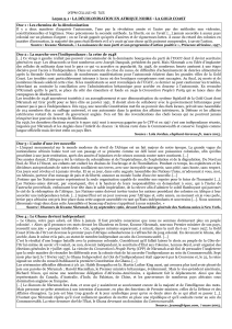 Le&ccedil;on 9-1 : D&eacute;colonisation en Afrique Noire - Gold Coast